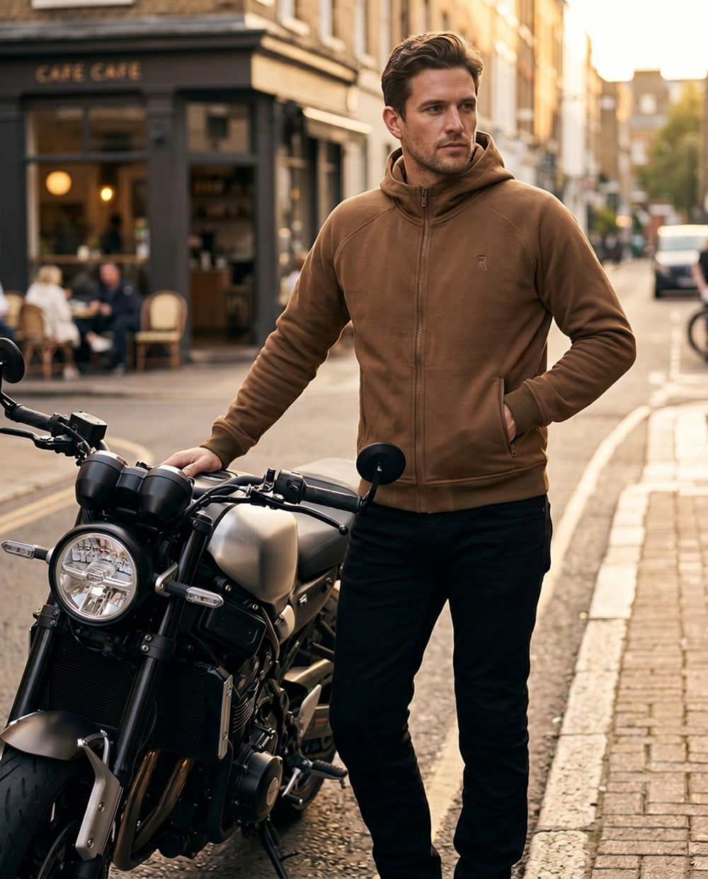 Wellington Hooted Motorcycle Sweater