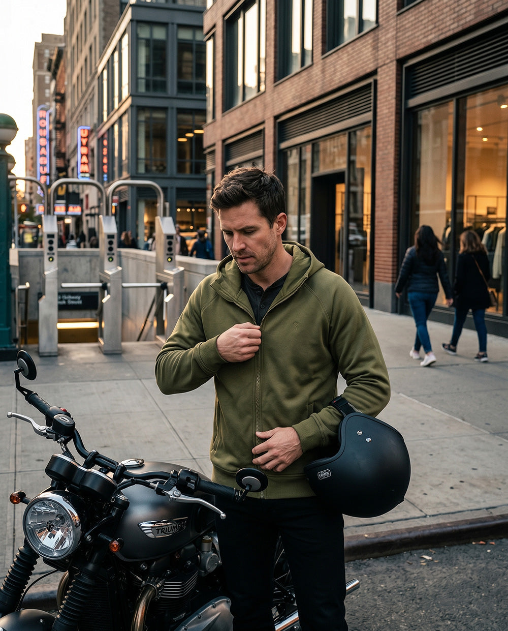 Wellington Hooted Motorcycle Sweater